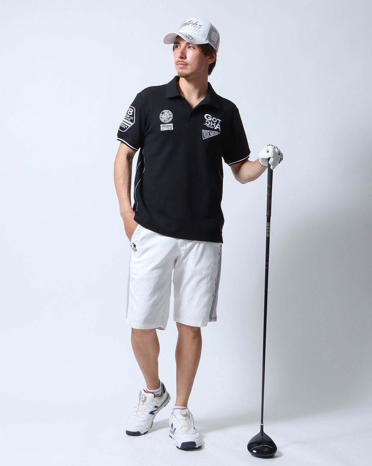 ブラック：180cm70kg(Lサイズ着用)