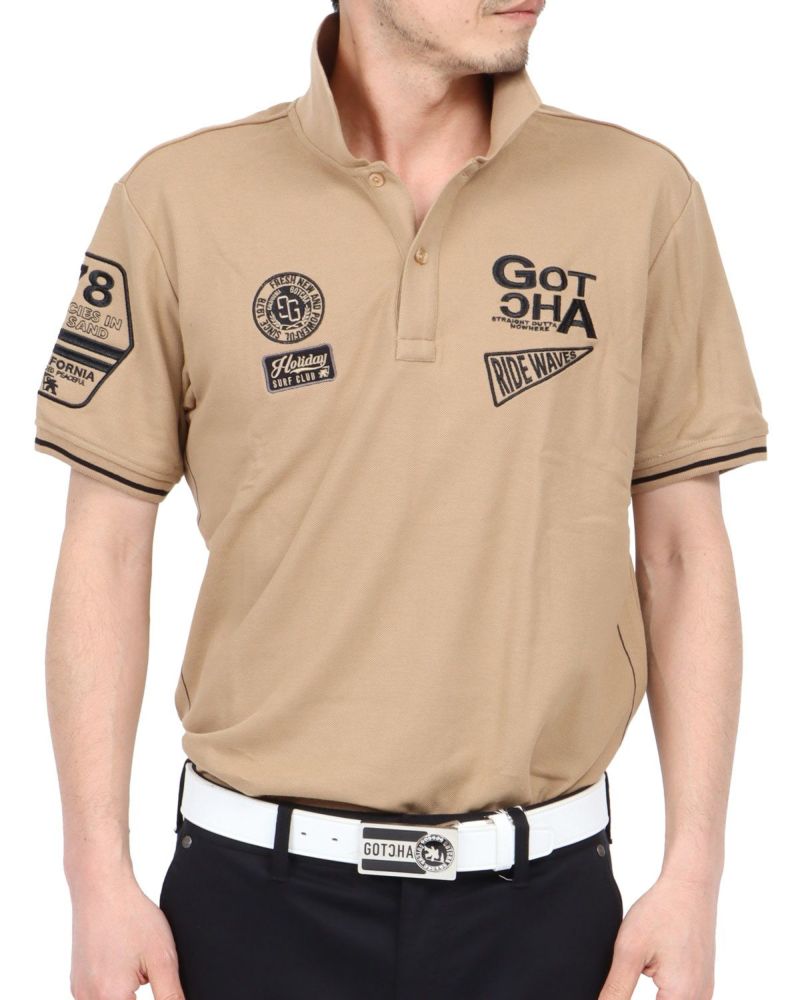 ベージュ：180cm67kg(Lサイズ着用)