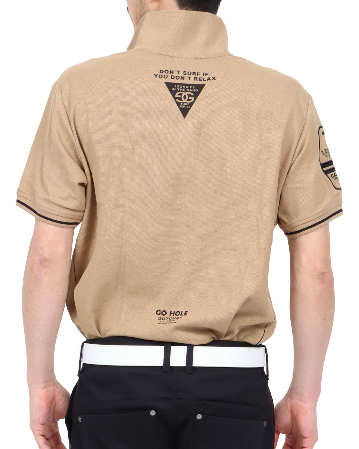 ベージュ：180cm67kg(Lサイズ着用)