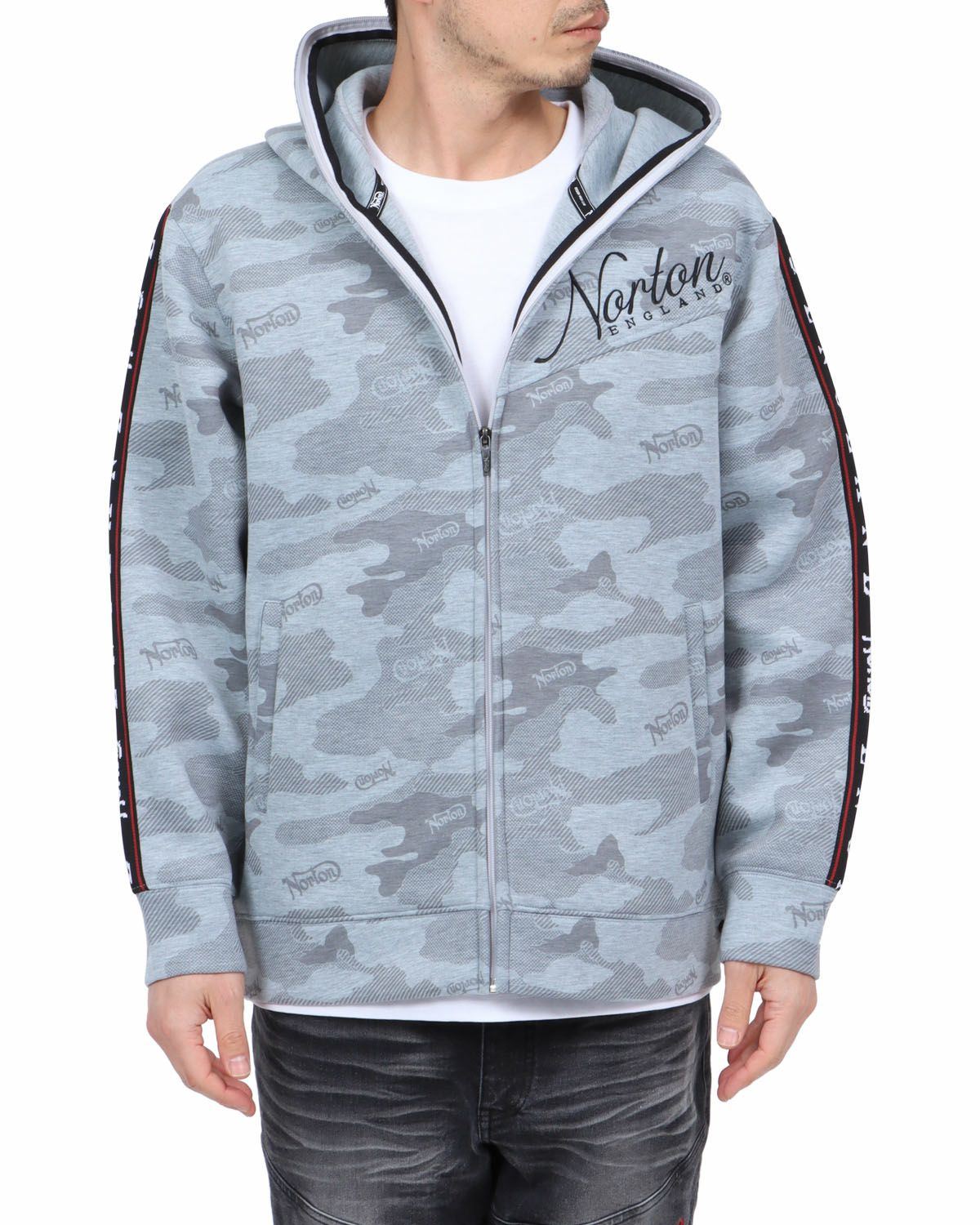 杢グレー：180cm67kg(Lサイズ着用)