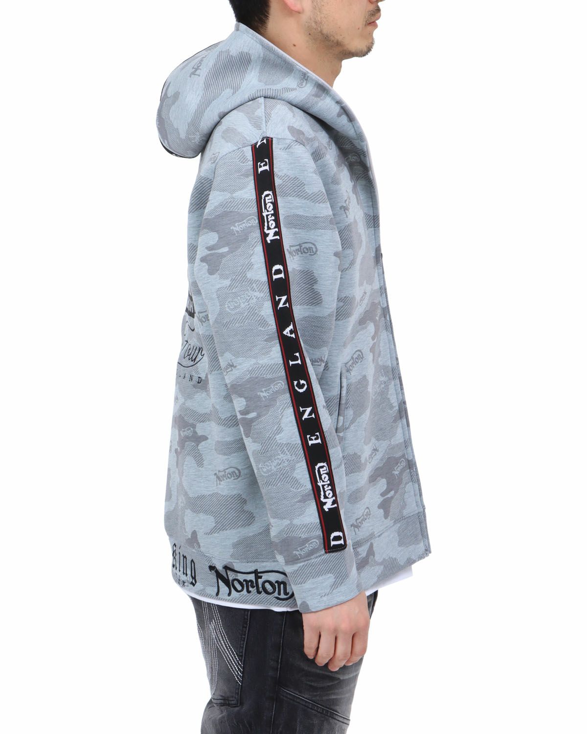 杢グレー：180cm67kg(Lサイズ着用)