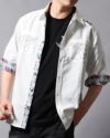 ホワイト：178cm/75kg(Lサイズ着用)