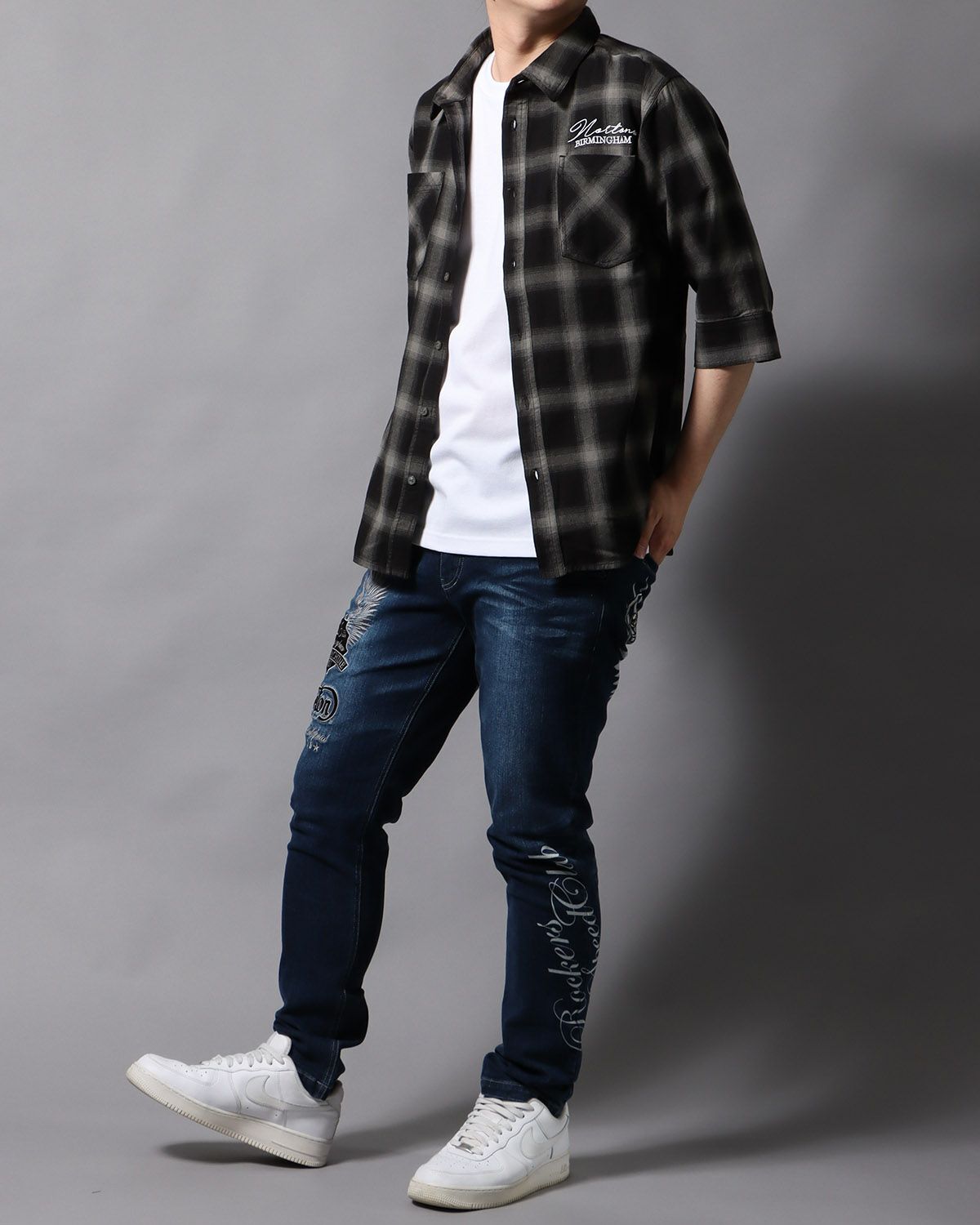 ブラック：178cm/75kg(Lサイズ着用)