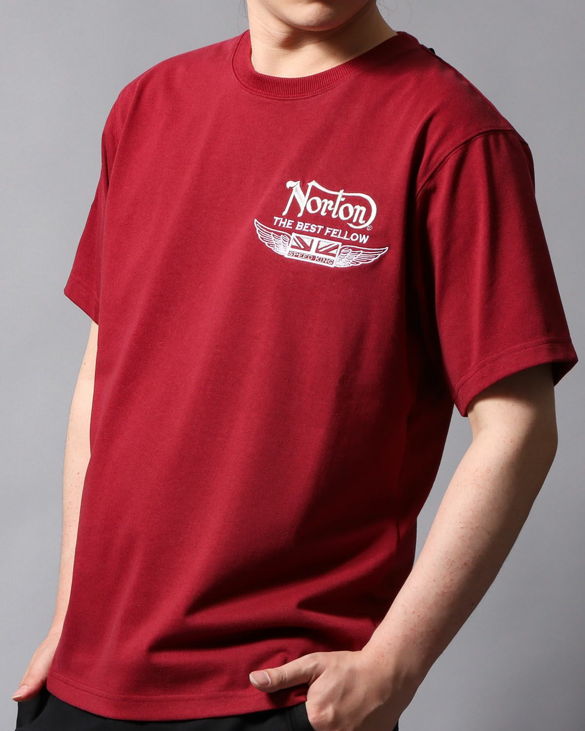 ダークレッド：178cm/75kg(Lサイズ着用)