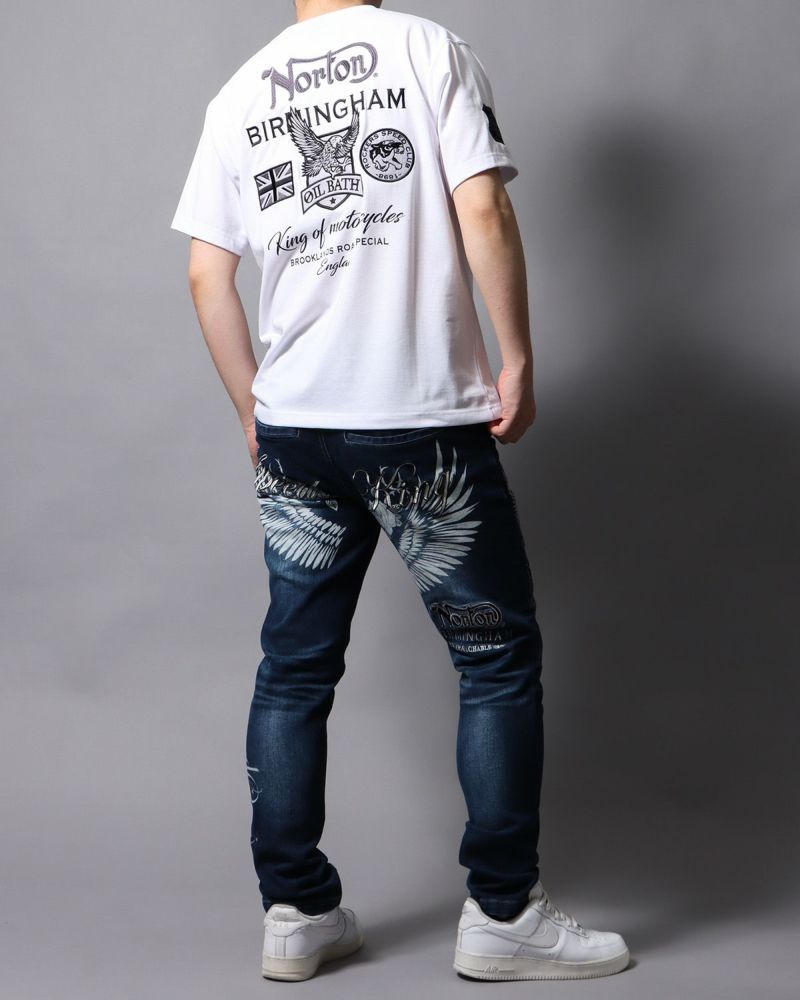 ホワイト：178cm/75kg(Lサイズ着用)