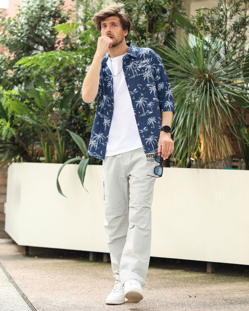 ネイビー：183cm70kg(Lサイズ着用)