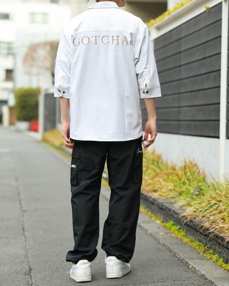 GOTCHA] ハイブリッド ドライ UVカット 総柄 シャツ | PEET