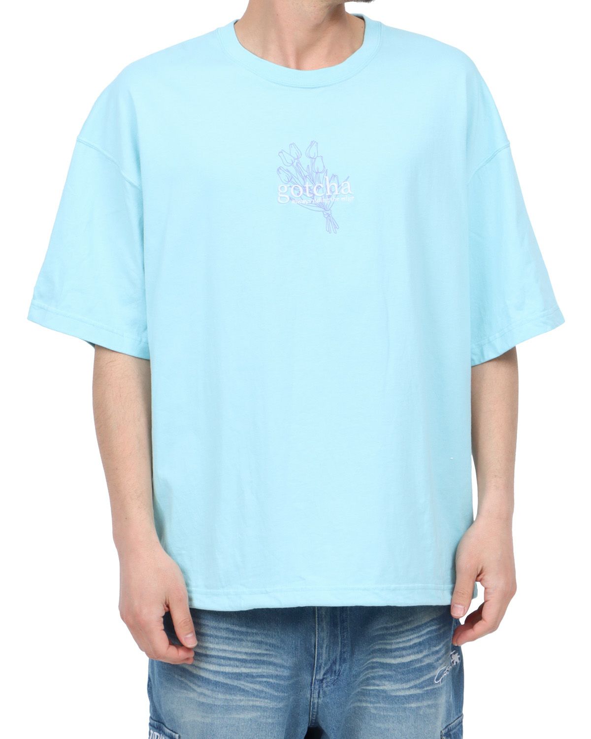 ミントグリーン：180cm67kg(Lサイズ着用)