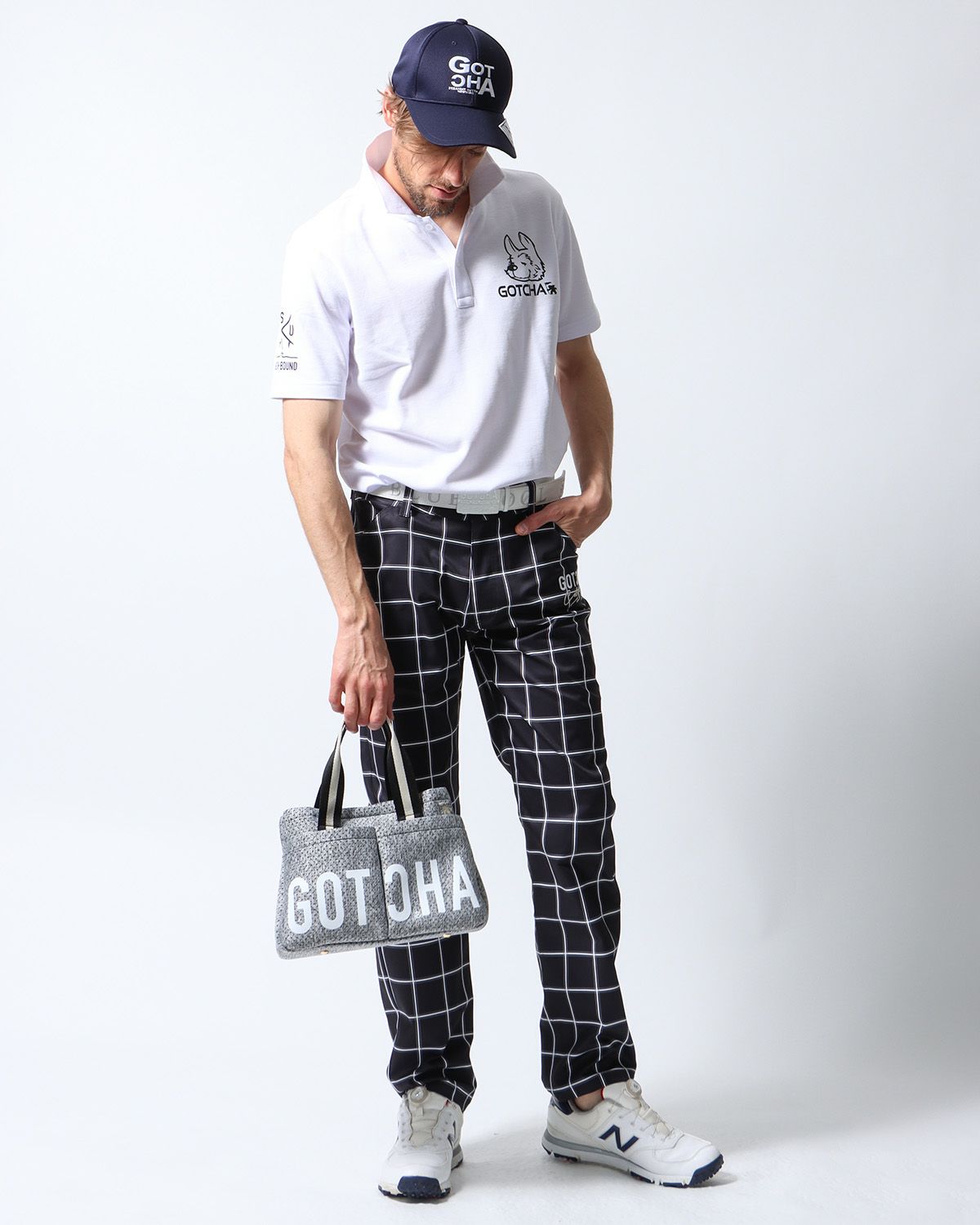 ホワイト：183cm70kg(Lサイズ着用)