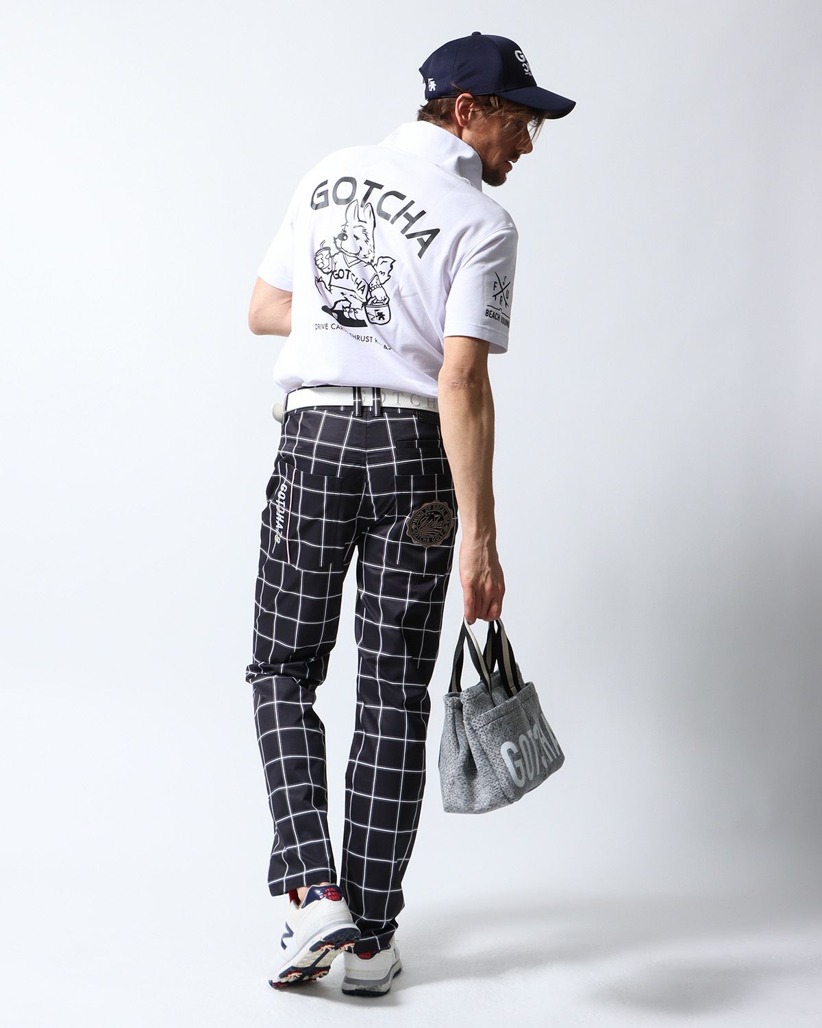 ホワイト：183cm70kg(Lサイズ着用)