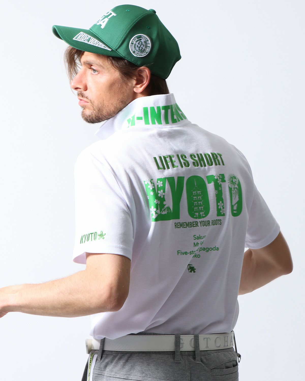 グリーン：183cm70kg(Lサイズ着用)