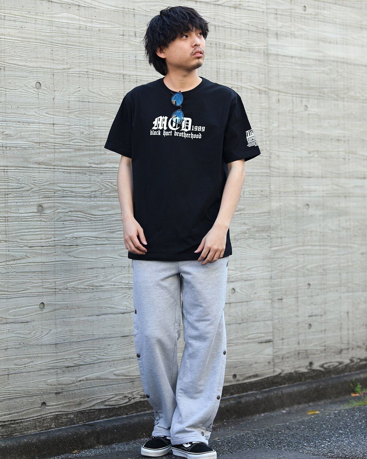 ブラック:173cm/63kg(Lサイズ着用)