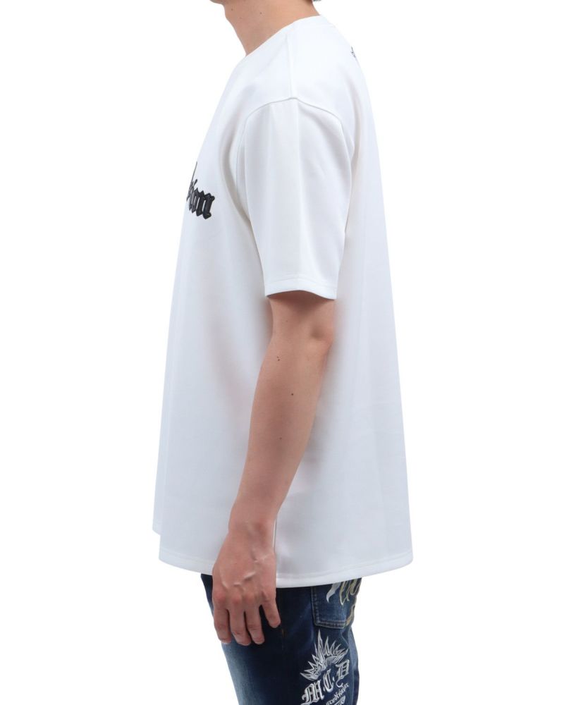 ホワイト：174cm62kg(Lサイズ着用)