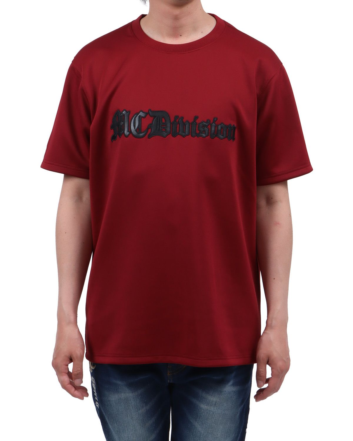 ダークレッド：174cm62kg(Lサイズ着用)