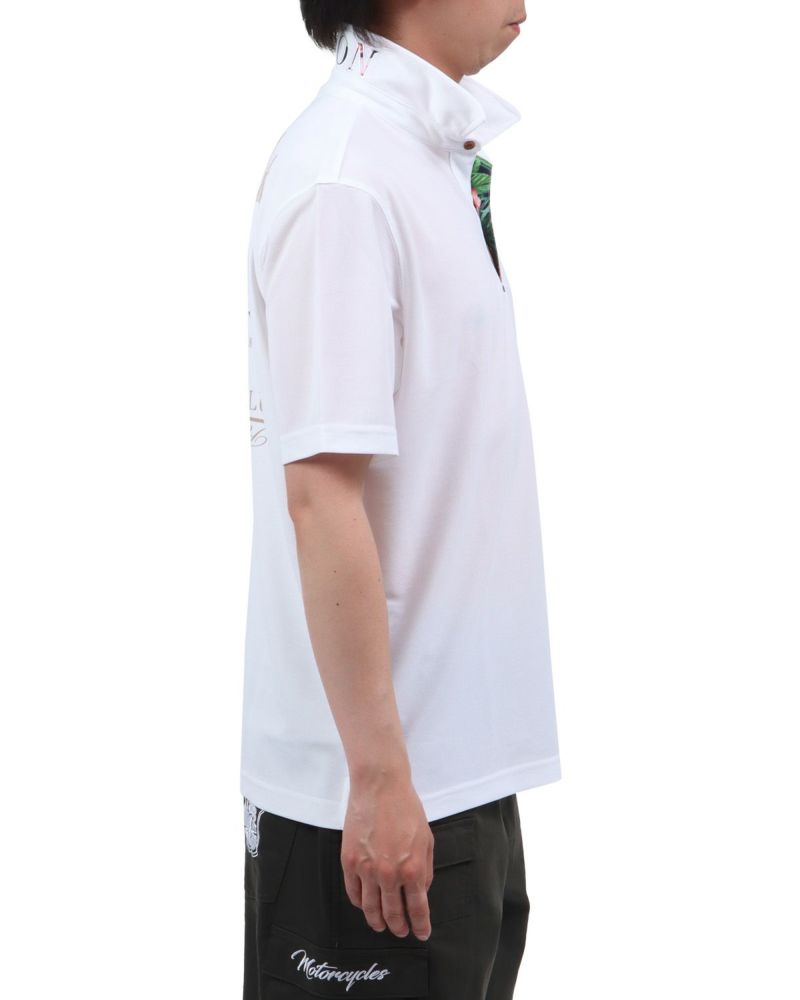 ホワイト：174cm62kg(Lサイズ着用)