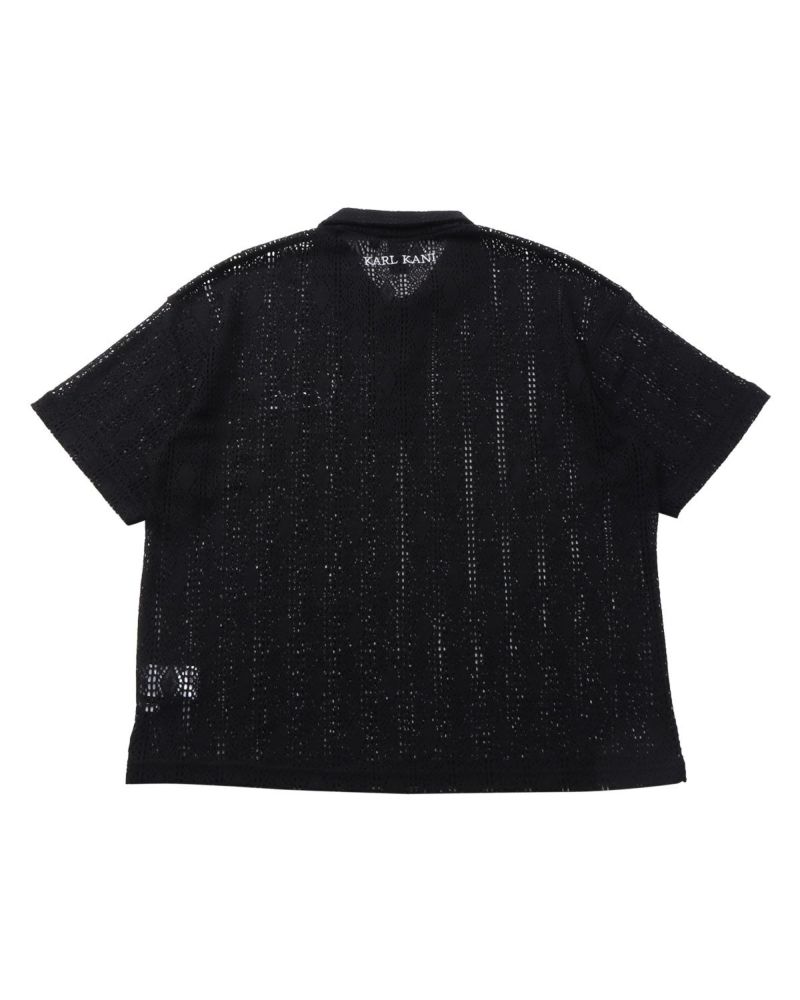 Karl Kani] ウォッシャブル ドロップショルダー 半袖 ニット