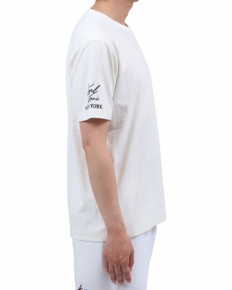 オフホワイト：174cm62kg(Lサイズ着用)