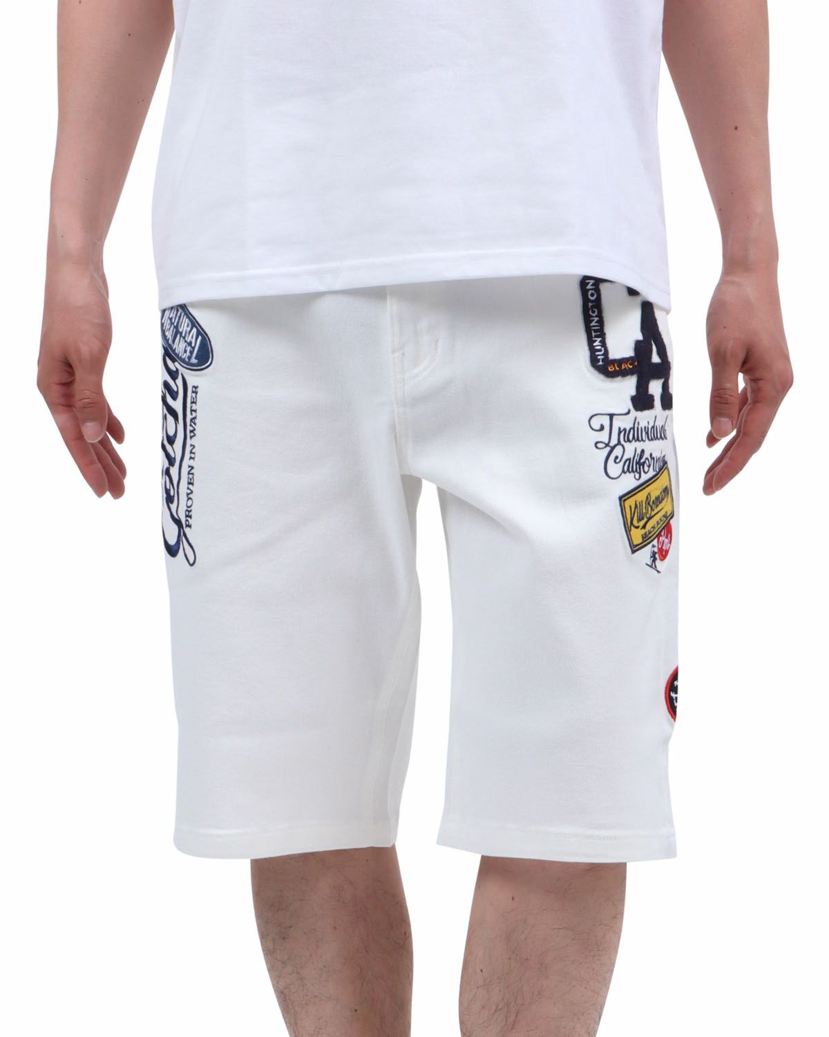 オフホワイト：174cm62kg(Lサイズ着用)