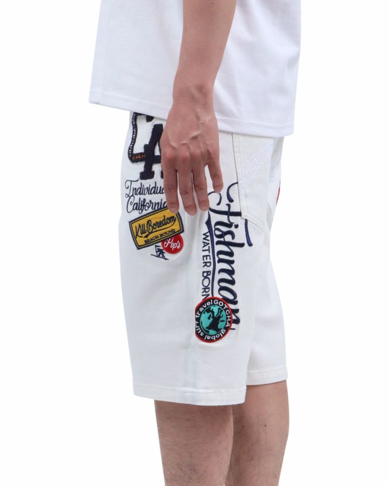 オフホワイト：174cm62kg(Lサイズ着用)