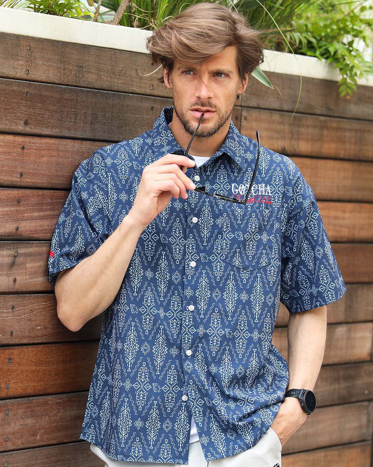 ネイビー：183cm70kg(Lサイズ着用)