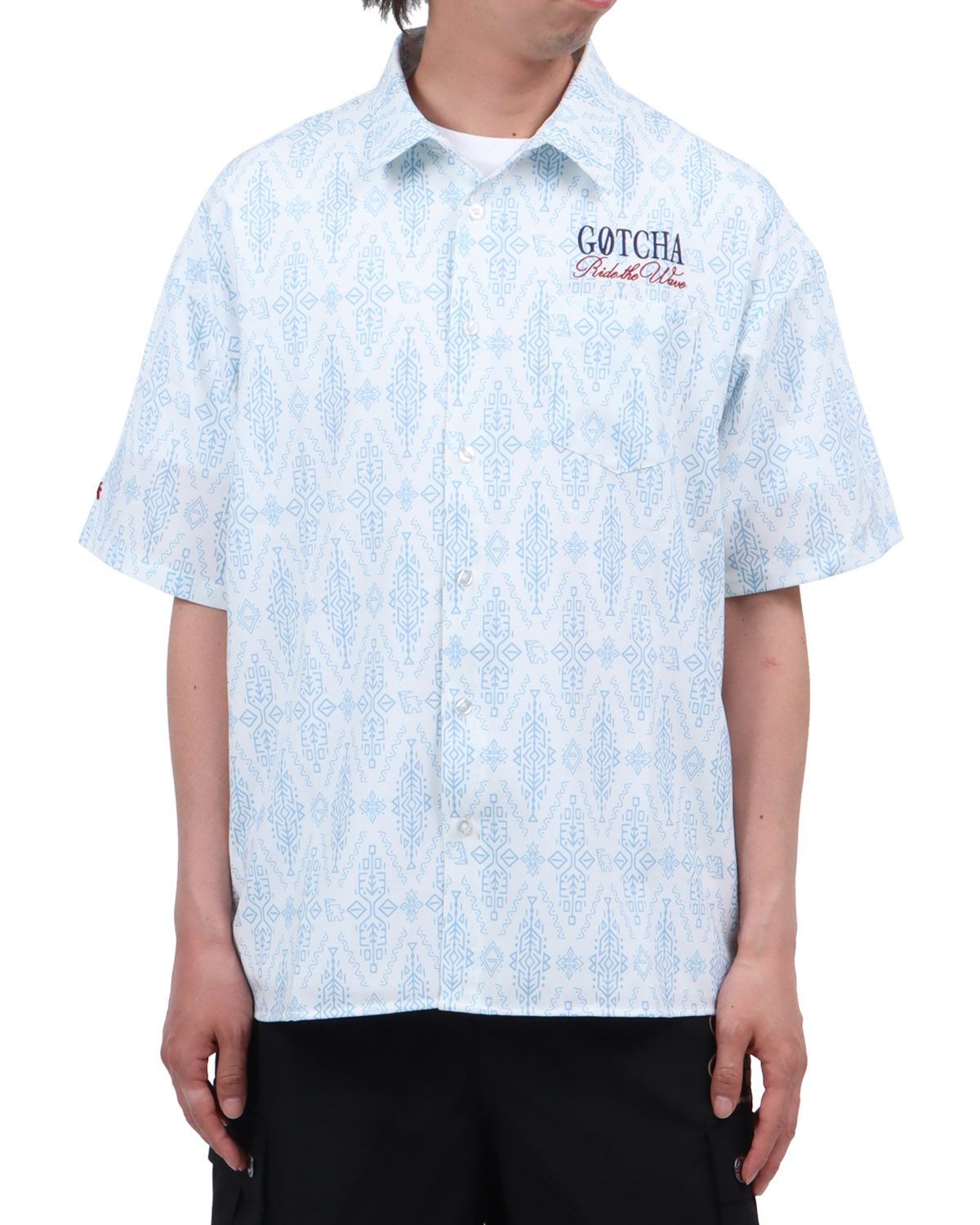 ホワイト：174cm62kg(Lサイズ着用)