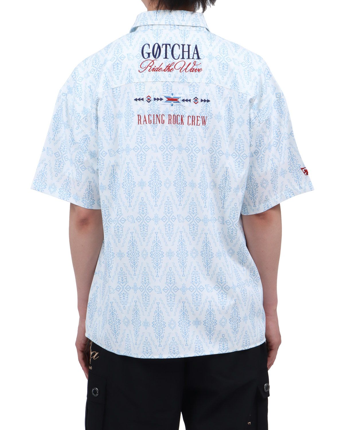 ホワイト：174cm62kg(Lサイズ着用)