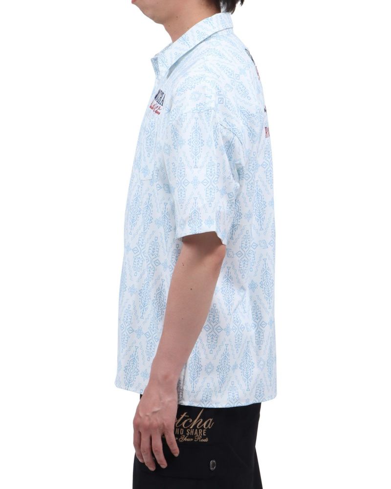 ホワイト：174cm62kg(Lサイズ着用)