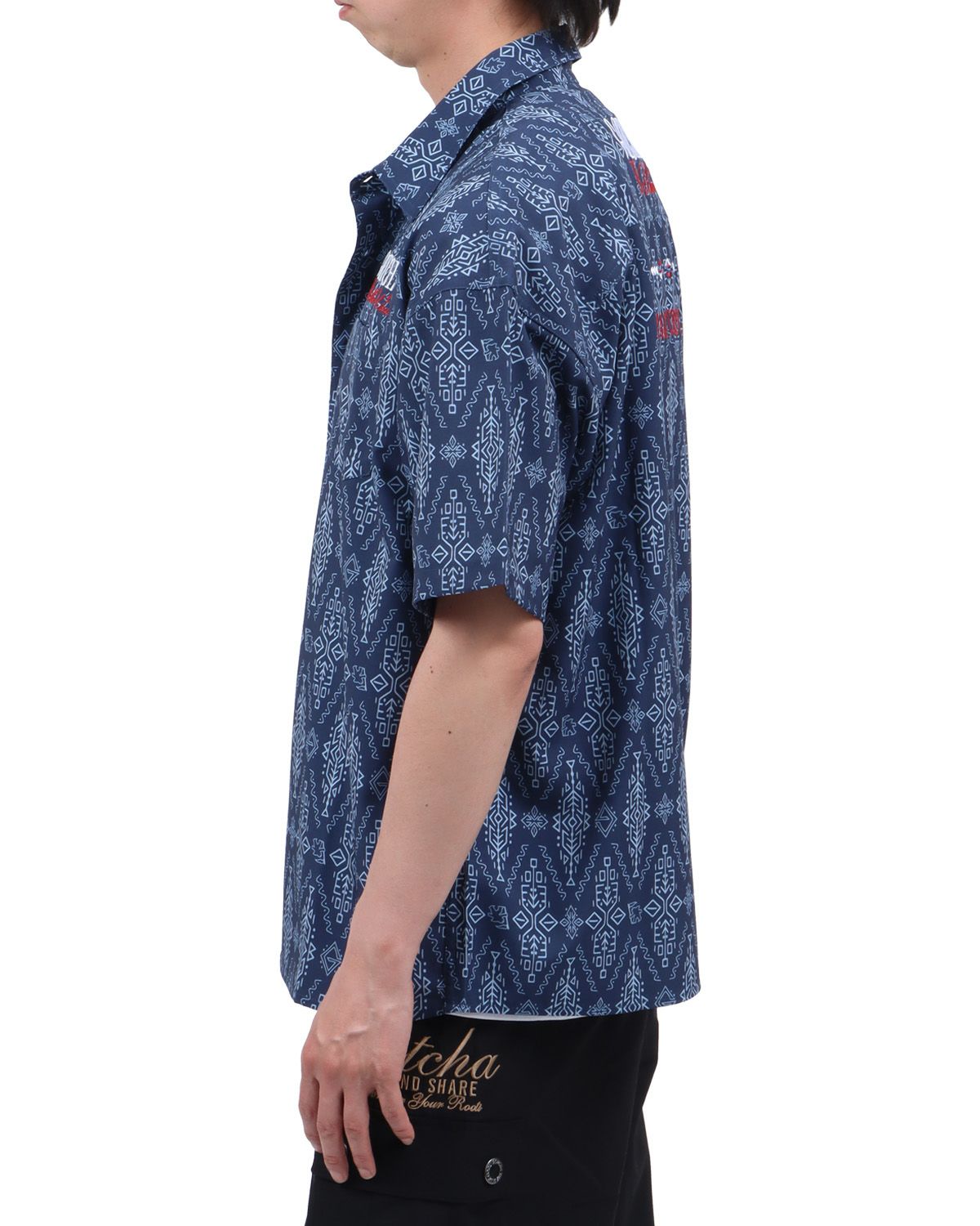 ネイビー：174cm62kg(Lサイズ着用)