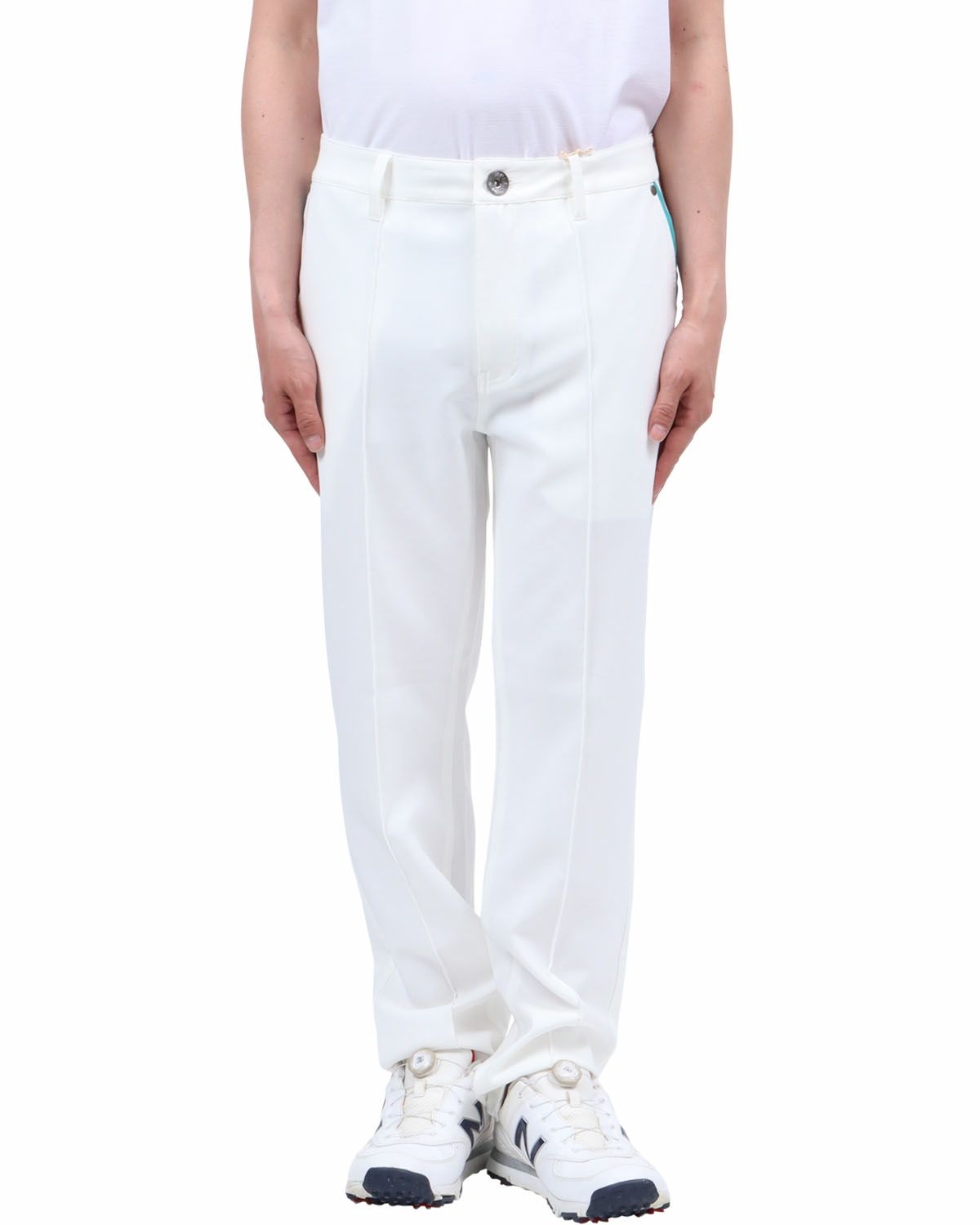 ホワイト：174cm62kg(Lサイズ着用)