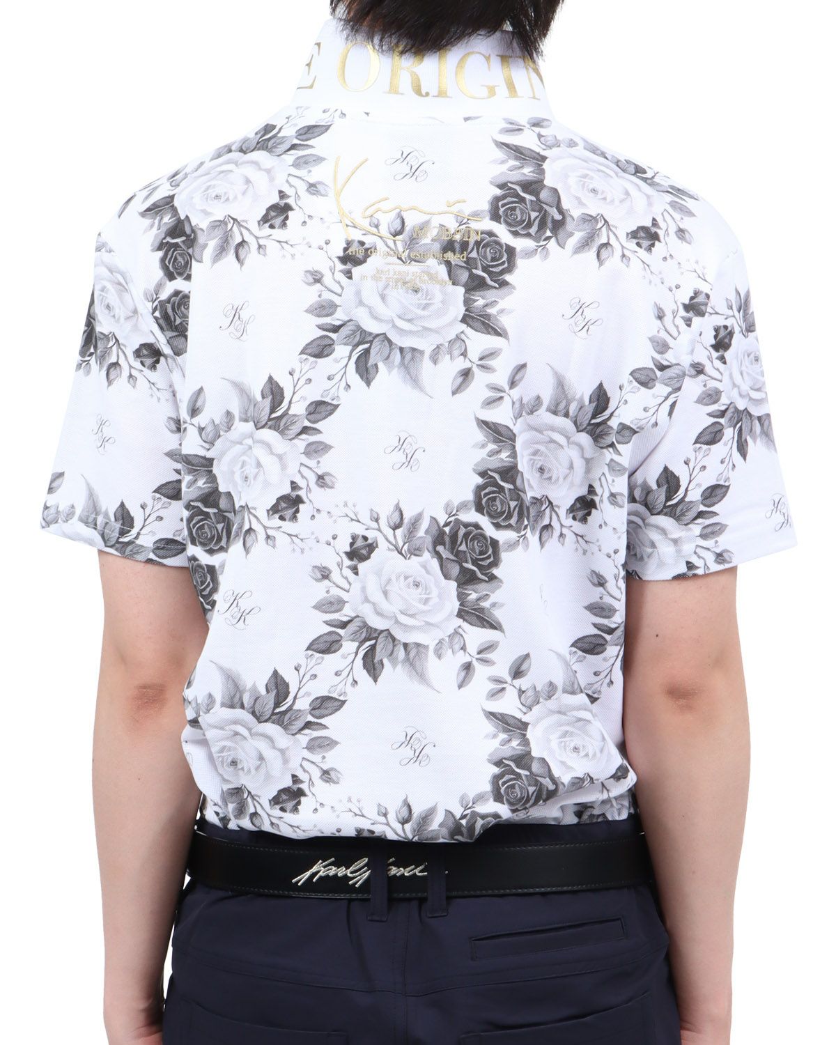 ホワイト：174cm62kg(Lサイズ着用)