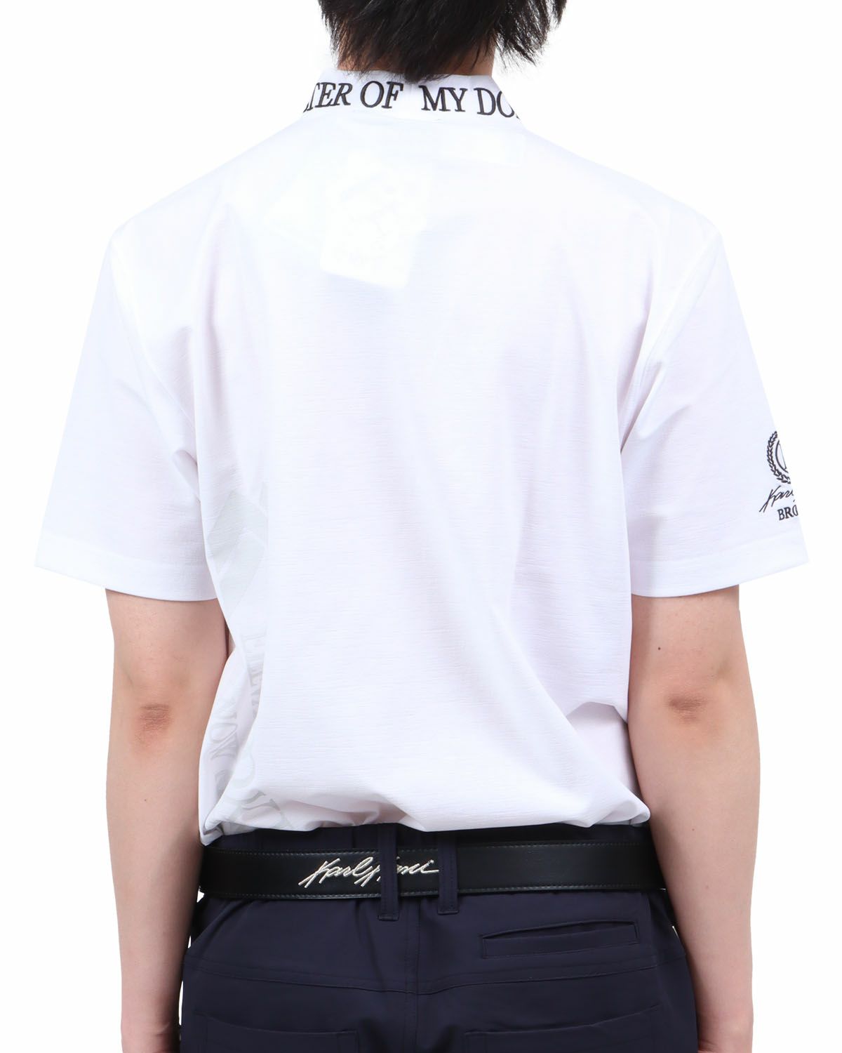 ホワイト：174cm62kg(Lサイズ着用)