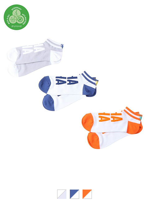 ハーフ メッシュ ダブル ビッグ ロゴ ソックス