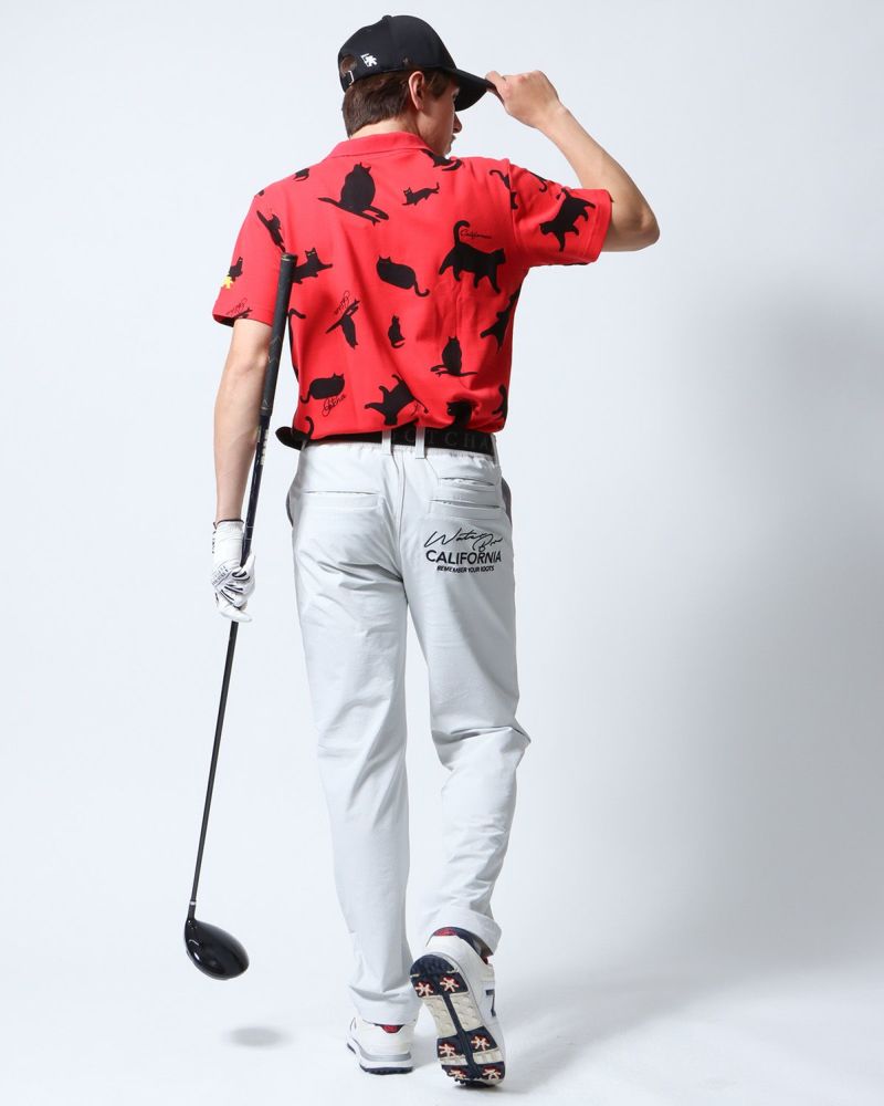 GOTCHA GOLF] 鹿の子 all over cat ポロシャツ | PEET ONLINE STORE