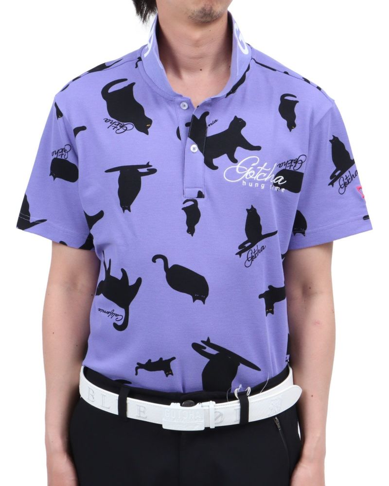 GOTCHA GOLF] 鹿の子 all over cat ポロシャツ | PEET ONLINE STORE