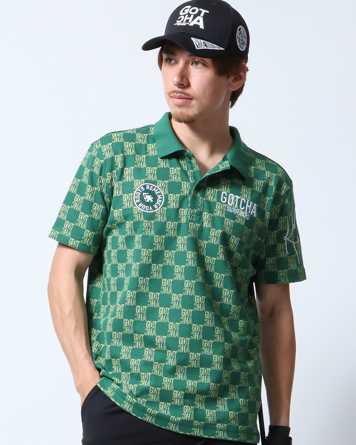 グリーン：180cm70kg(Lサイズ着用)