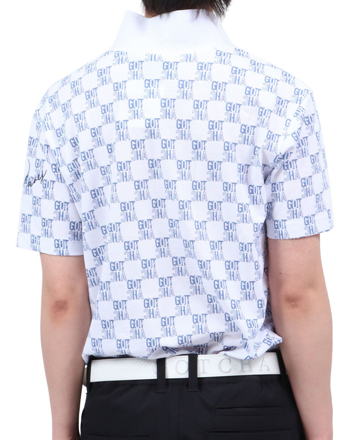 ホワイト：174cm62kg(Lサイズ着用)