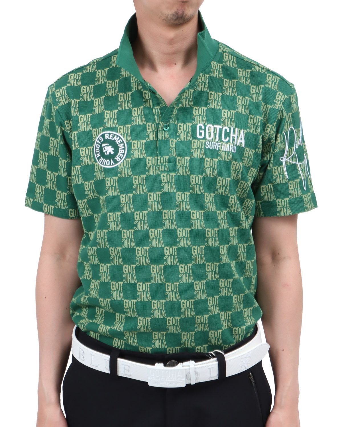 グリーン：174cm62kg(Lサイズ着用)