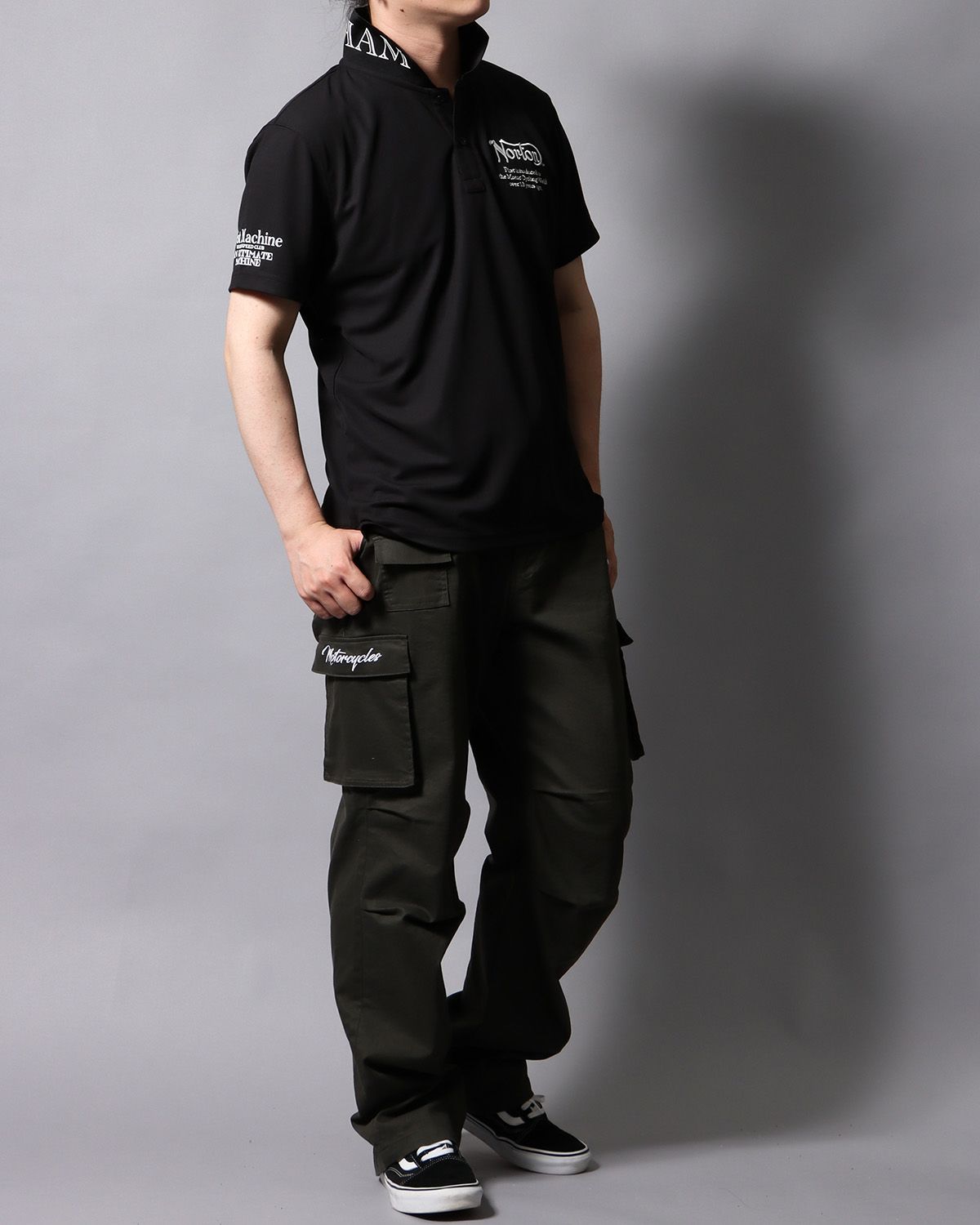 ブラック：178cm/75kg(Lサイズ着用)