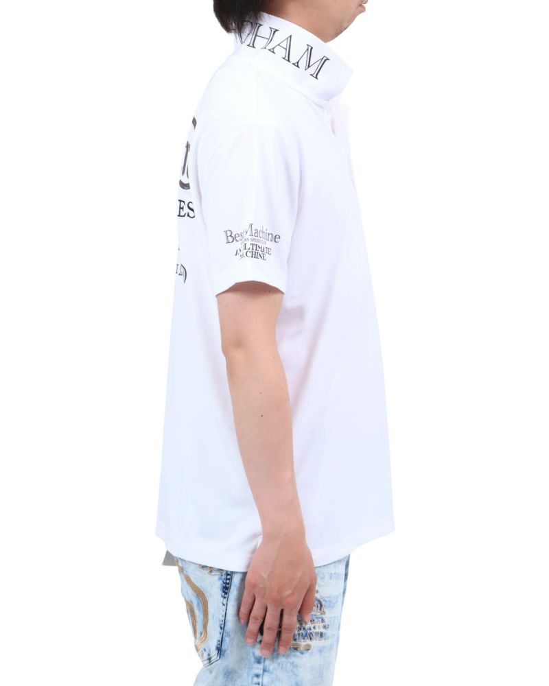 ホワイト：174cm62kg(Lサイズ着用)