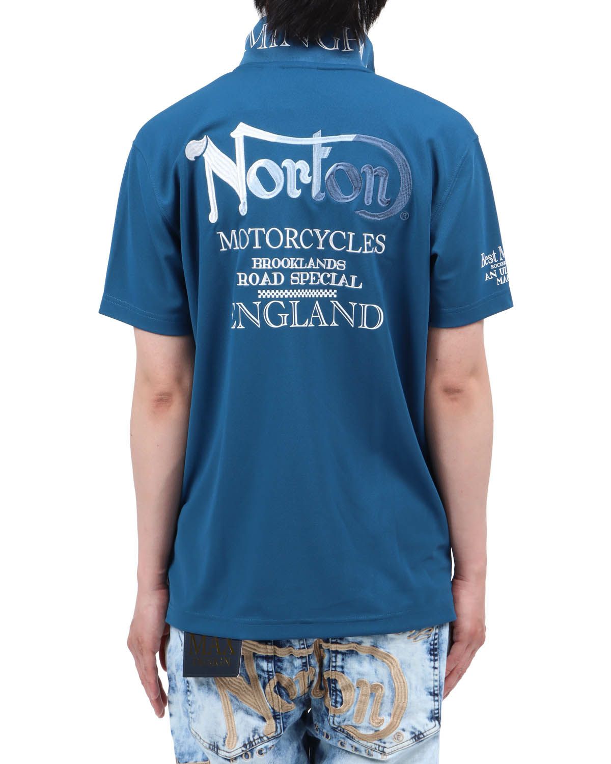 ブルー：174cm62kg(Lサイズ着用)