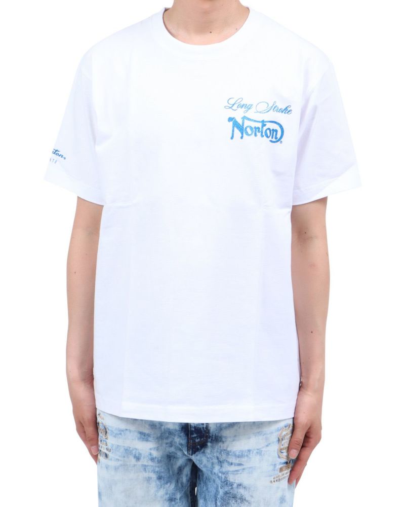 ホワイト：174cm62kg(Lサイズ着用)