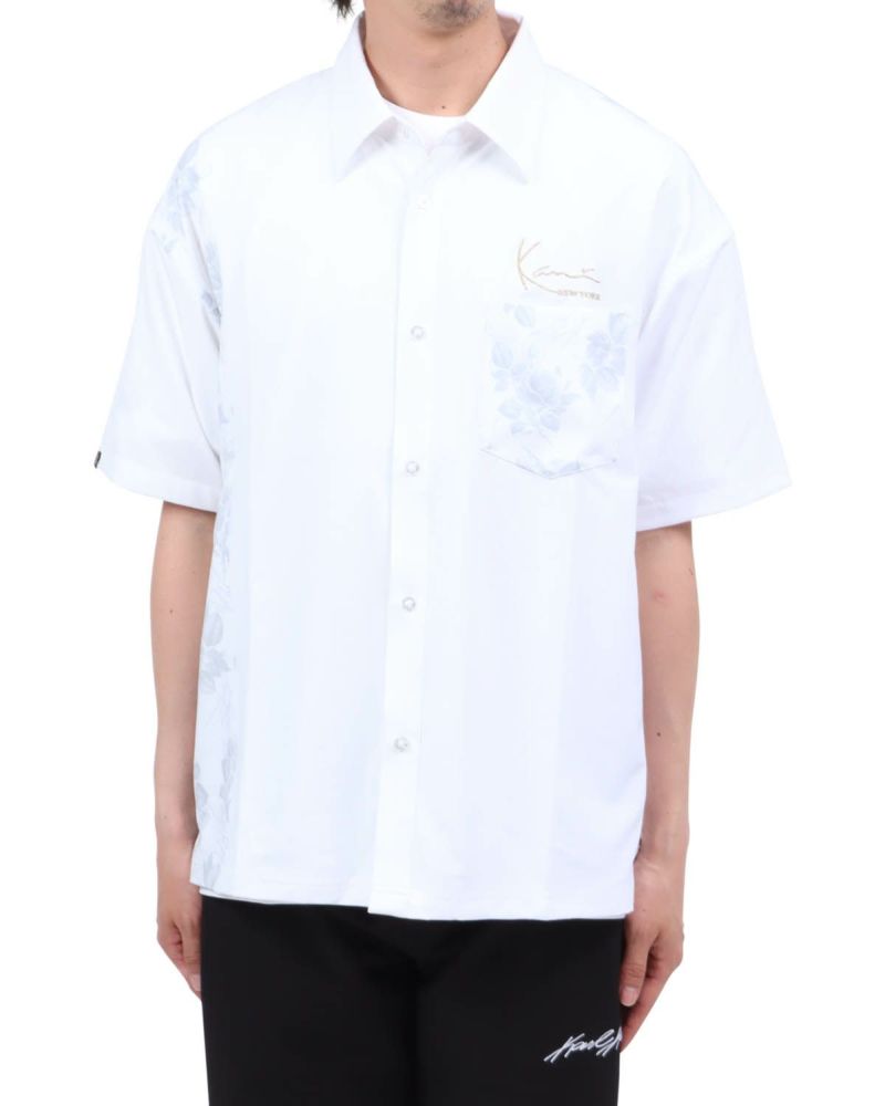 ホワイト：174cm62kg(Lサイズ着用)