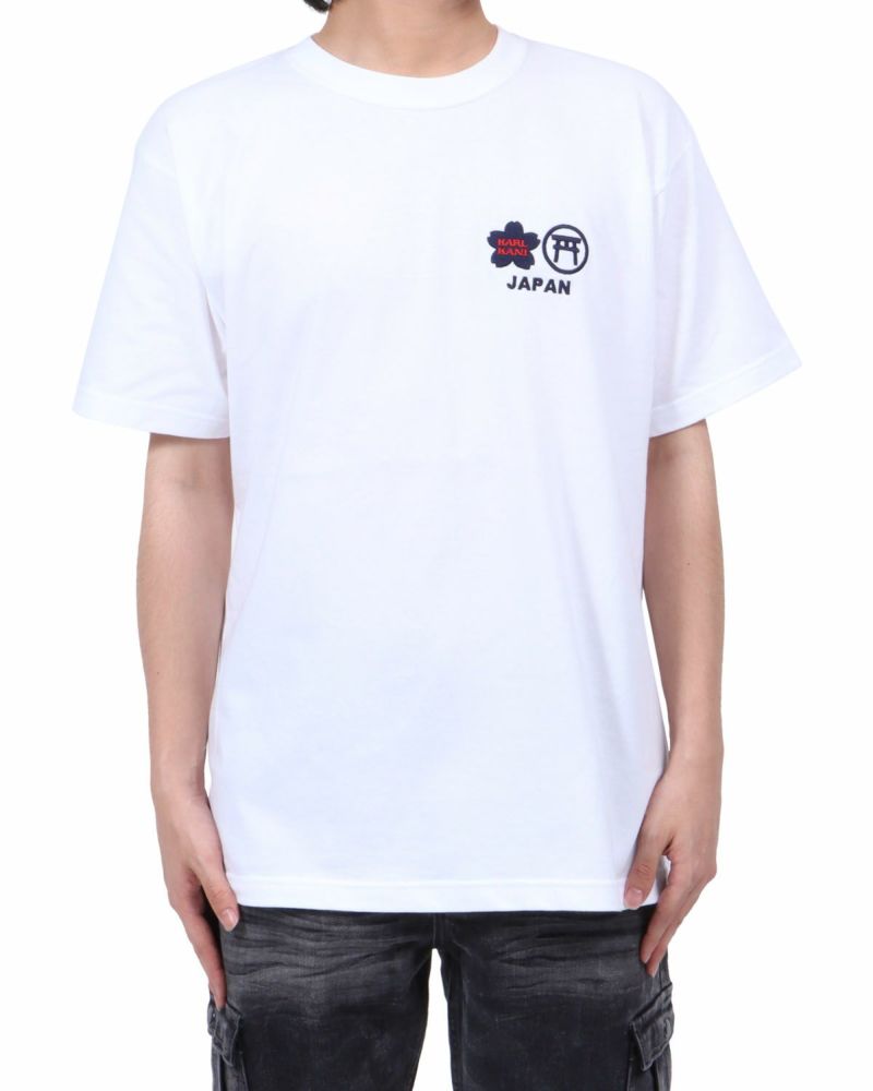 ホワイト：173cm60kg(Lサイズ着用)