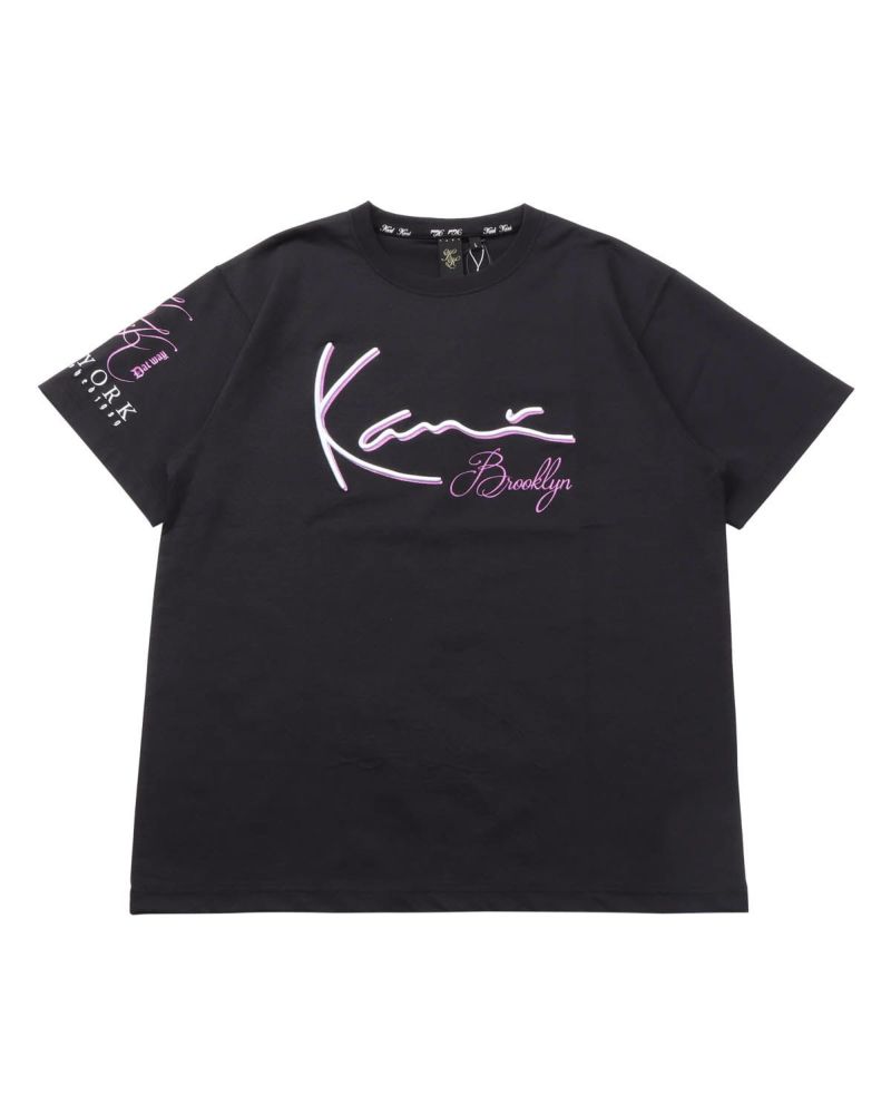 Karl Kani ブラックハーフジップシャツ Karl Kani ブラックハーフジップシャツ