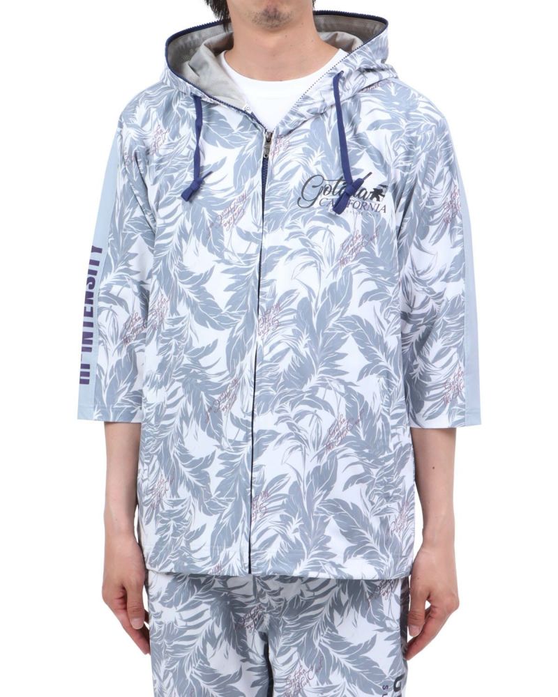 ホワイト：174cm62kg(Lサイズ着用)