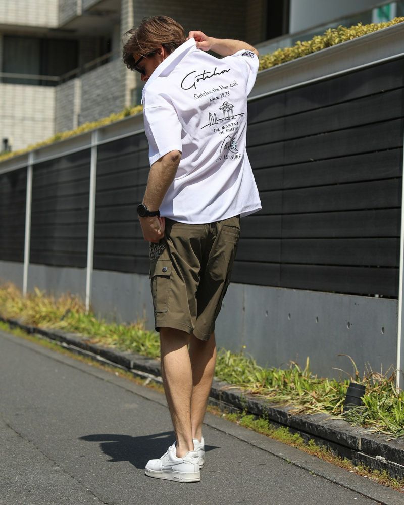 ホワイト：183cm70kg(Lサイズ着用)