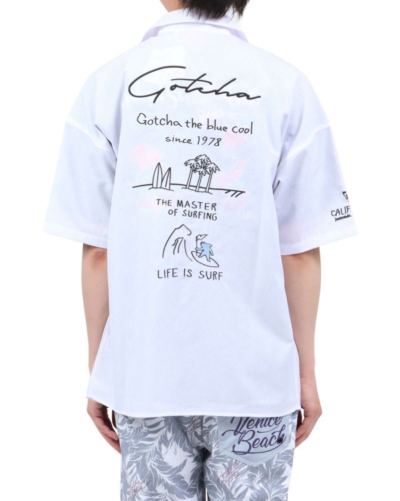 ホワイト：174cm62kg(Lサイズ着用)