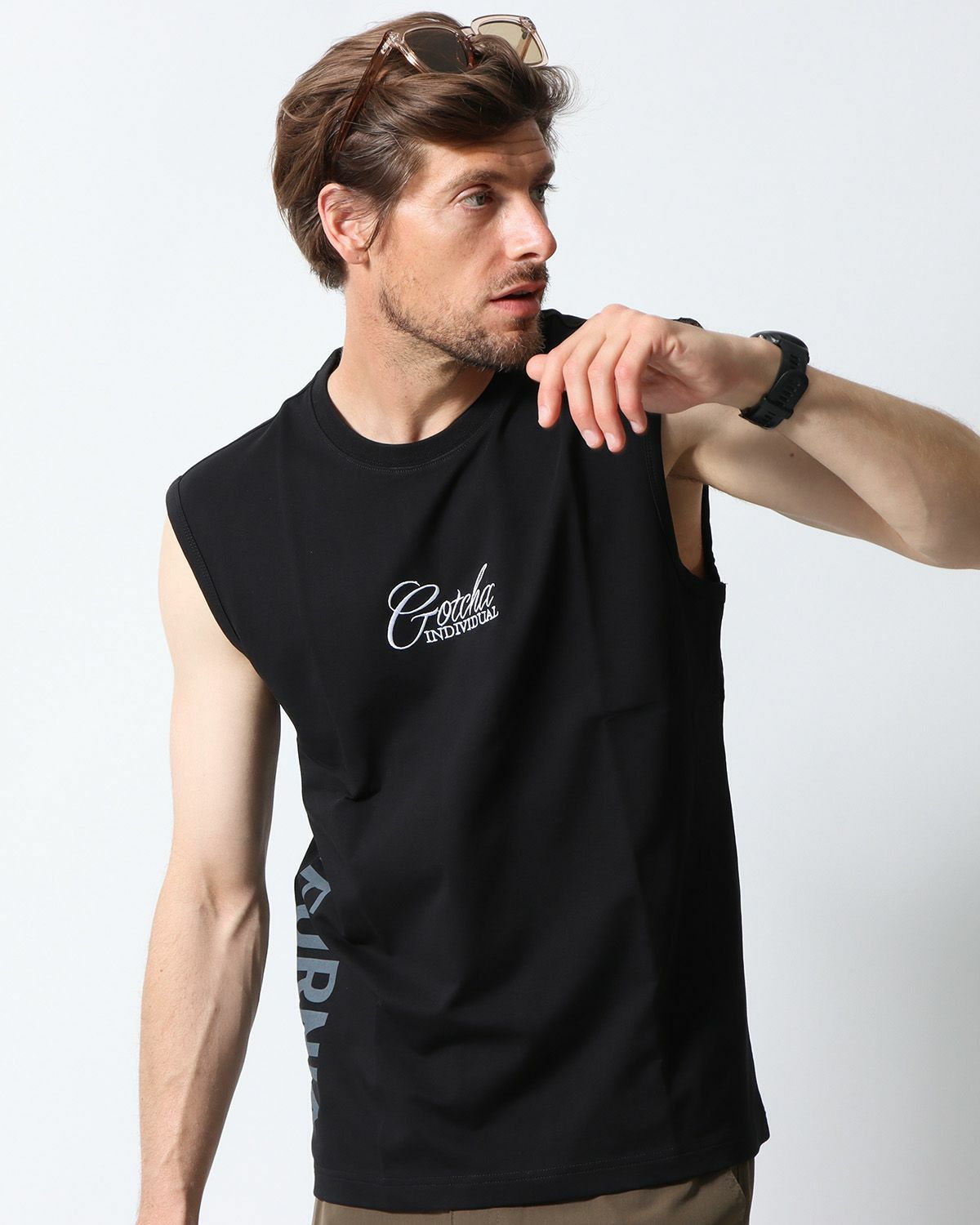 ブラック：183cm70kg(Lサイズ着用)