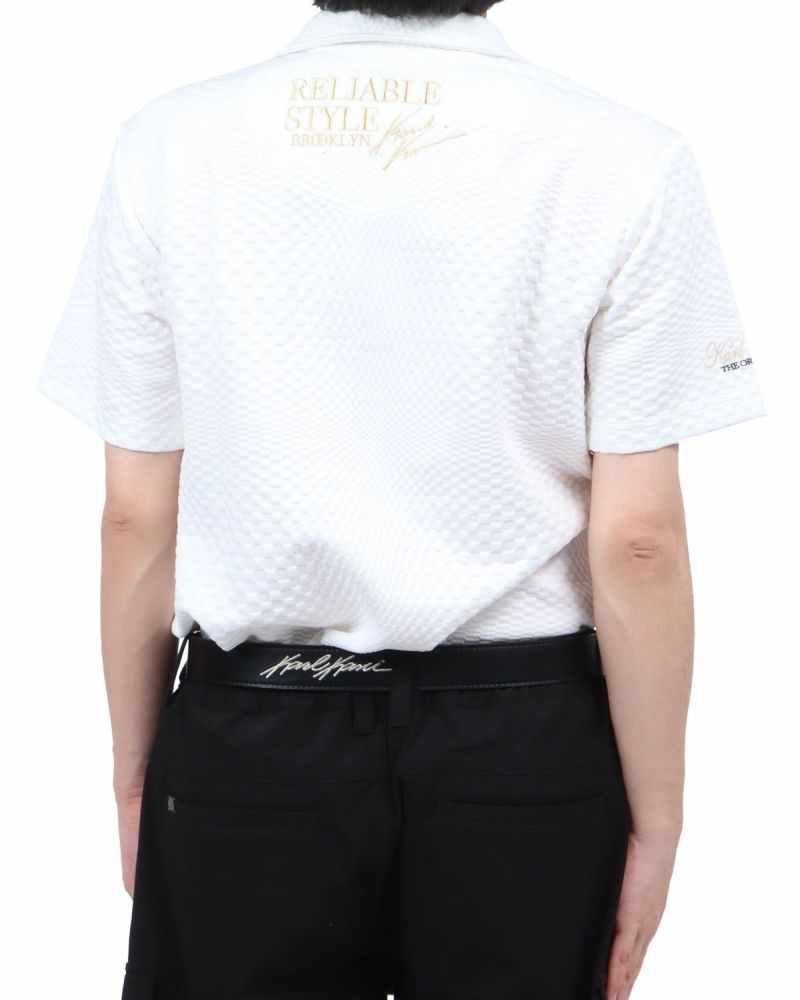 ホワイト：173cm60kg(Lサイズ着用)