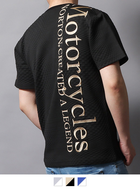 Norton] スクエア ジャカード Vネック Tシャツ レビュー | PEET